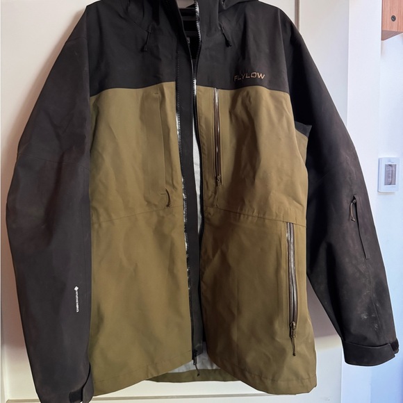 Flylow Men's Black and Olive Jacket - Picture 1 of 4